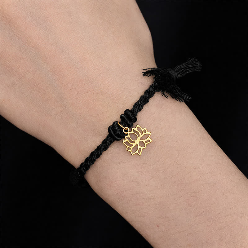 Nimara Ritual Copper Lotus Red String New beginning Bracelet