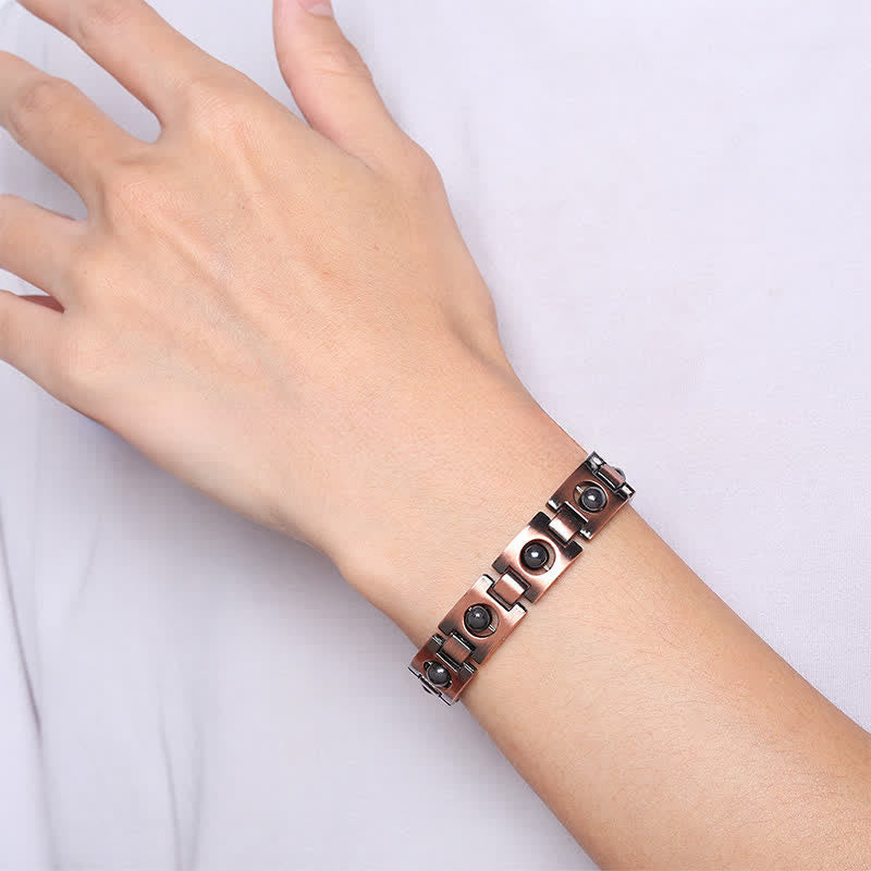 Nimara Ritual Copper Plated Magnetic Grounding Vintage Bracelet