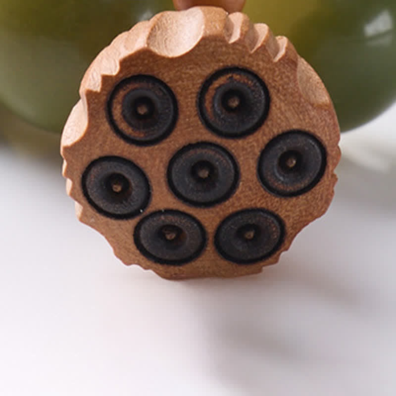 Nimara Ritual White Bodhi Seed Lotus Pod Grounding Hand-Polished Tactile Meditation Beads Decorations