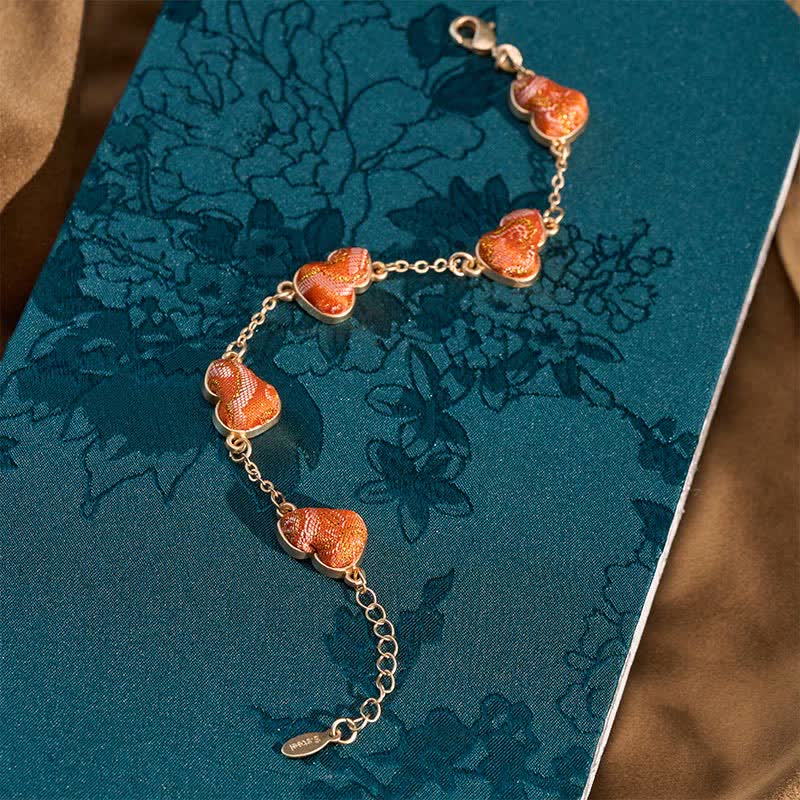 Nimara Ritual Song Brocade Gourd Water Ripples Good Fortune Chinese Vintage Bracelet