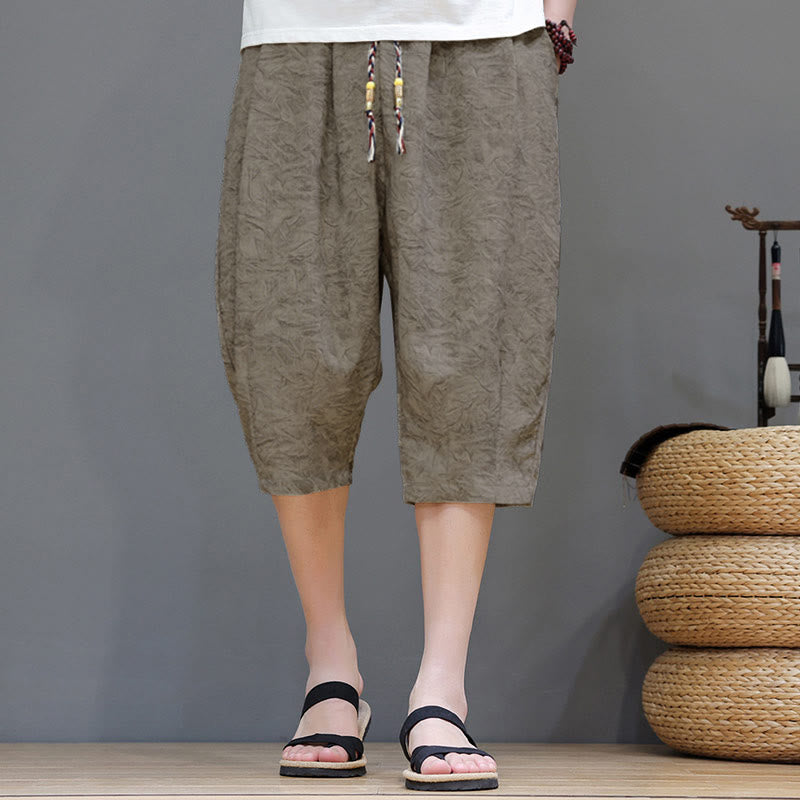 Nimara Ritual Summer Casual Boho Drawstring Abstract Men's Shorts With Pocket