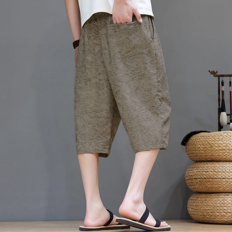 Nimara Ritual Summer Casual Boho Drawstring Abstract Men's Shorts With Pocket