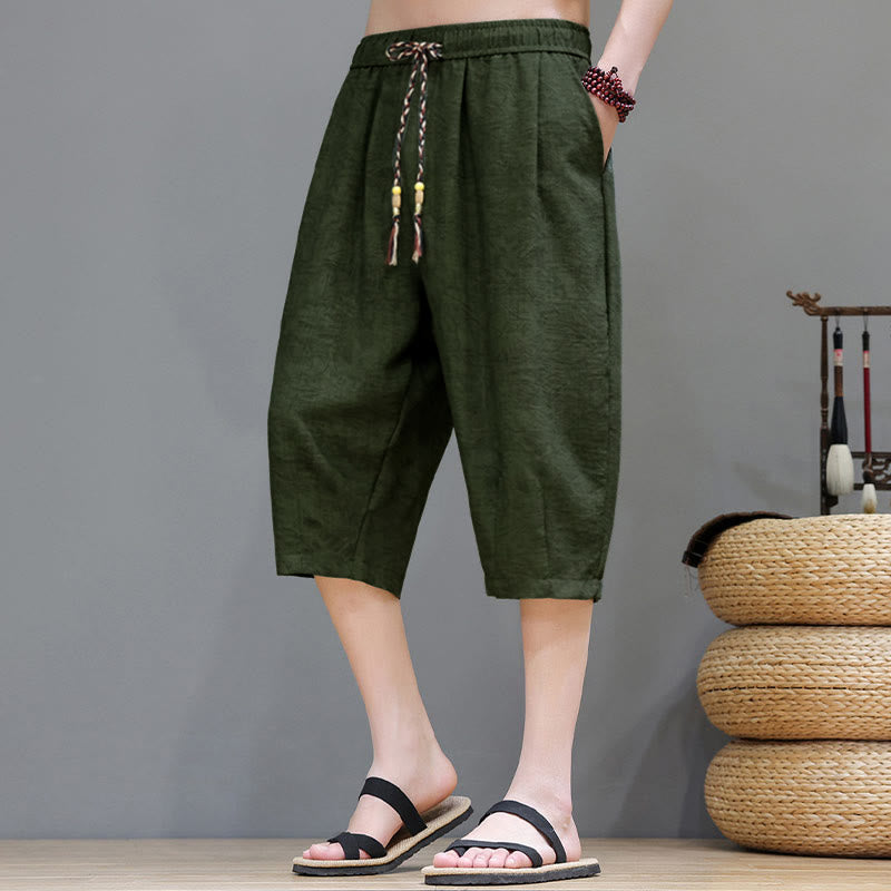 Nimara Ritual Summer Casual Boho Drawstring Abstract Men's Shorts With Pocket