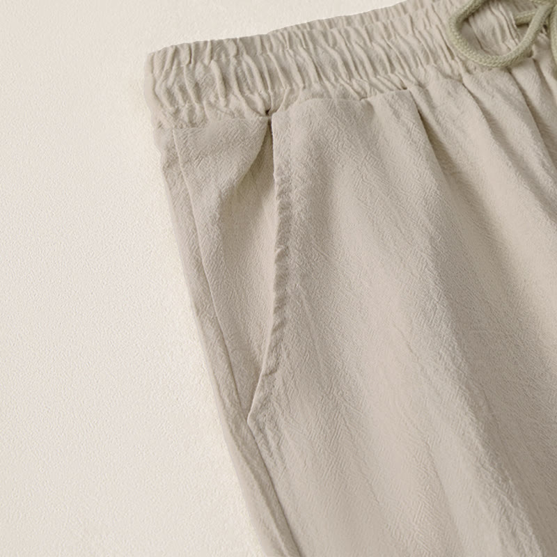 Nimara Ritual Summer Casual Drawstring Solid Bermuda Shorts Women's Straight Leg Pants With Pockets