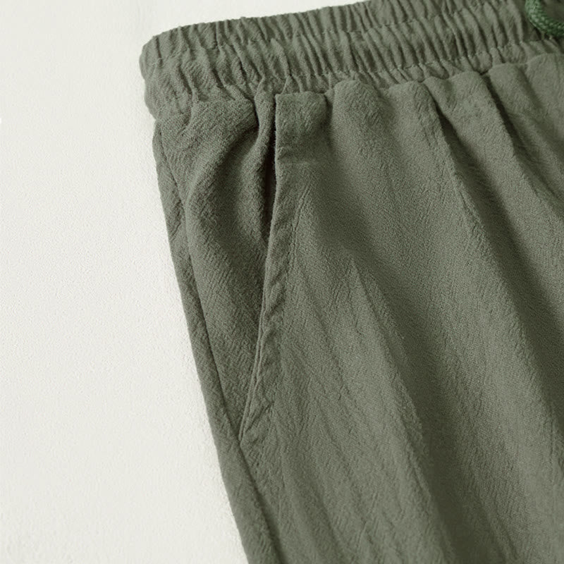 Nimara Ritual Summer Casual Drawstring Solid Bermuda Shorts Women's Straight Leg Pants With Pockets