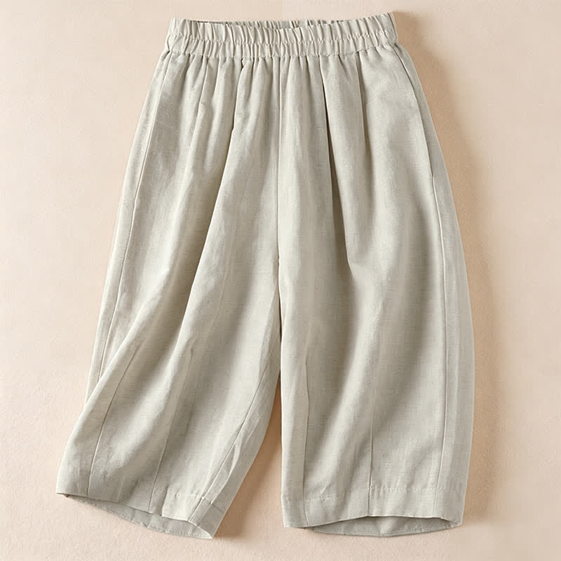 Nimara Ritual Summer Casual Minimalist Solid Bermuda Shorts Women's Shorts With Pockets