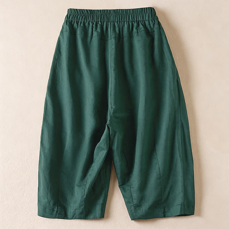 Nimara Ritual Summer Casual Minimalist Solid Bermuda Shorts Women's Shorts With Pockets