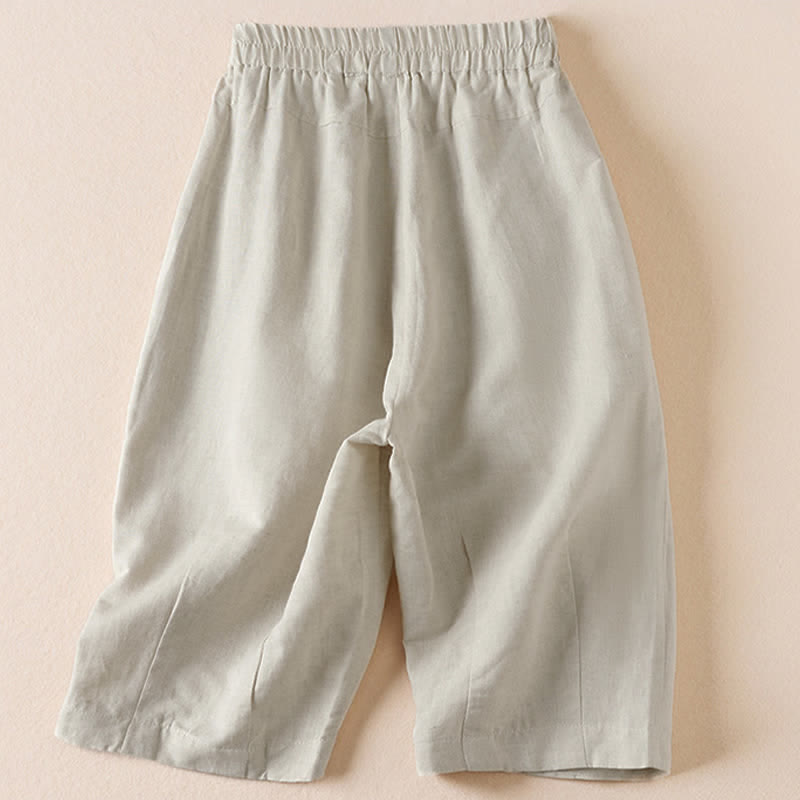 Nimara Ritual Summer Casual Minimalist Solid Bermuda Shorts Women's Shorts With Pockets