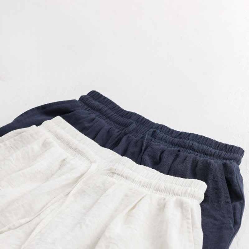 Nimara Ritual Summer Casual Minimalist Drawstring Solid Men's Shorts With Pocket