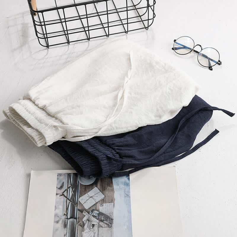 Nimara Ritual Summer Casual Minimalist Drawstring Solid Men's Shorts With Pocket