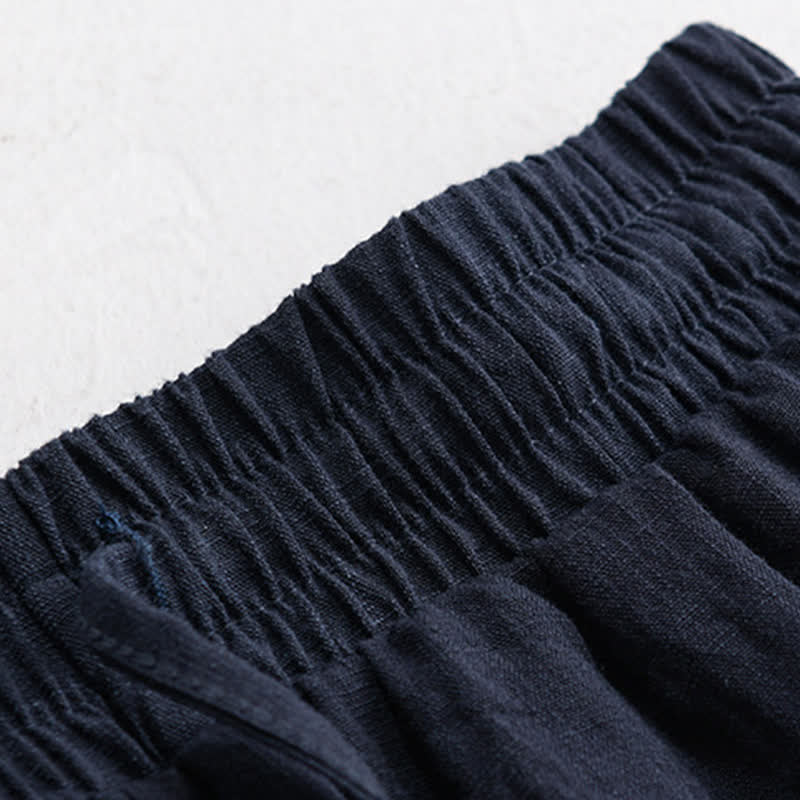 Nimara Ritual Summer Casual Minimalist Drawstring Solid Men's Shorts With Pocket