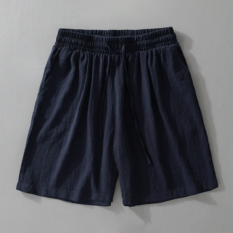 Nimara Ritual Summer Casual Minimalist Drawstring Solid Men's Shorts With Pocket