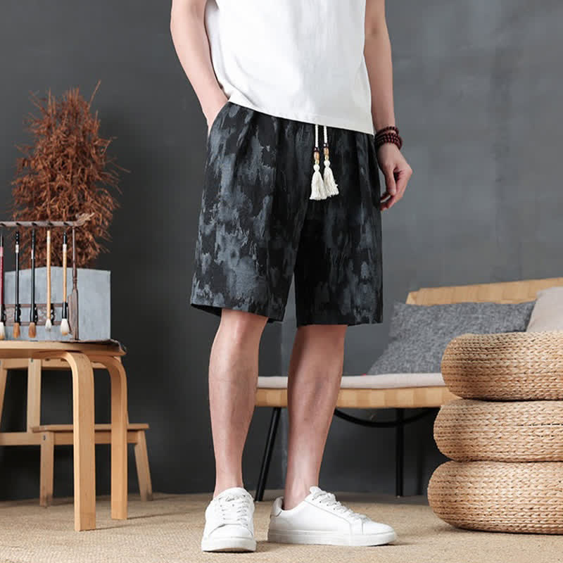 Nimara Ritual Summer Casual Minimalist Drawstring Solid Men's Shorts With Pocket