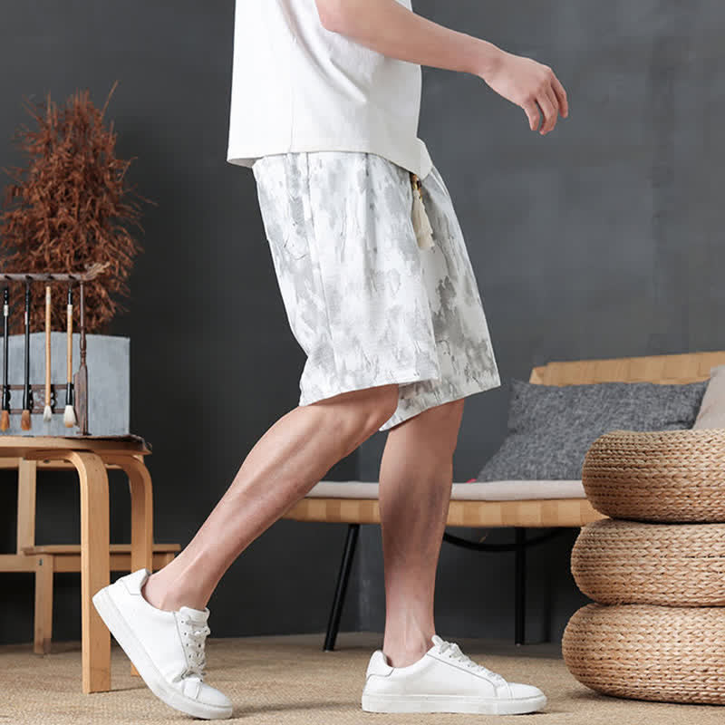 Nimara Ritual Summer Casual Minimalist Drawstring Solid Men's Shorts With Pocket