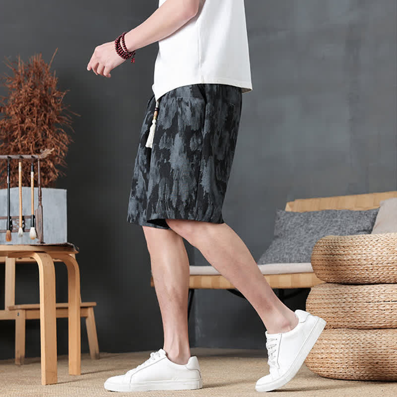 Nimara Ritual Summer Casual Minimalist Drawstring Solid Men's Shorts With Pocket