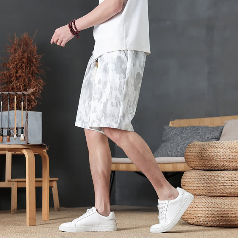 Nimara Ritual Summer Casual Minimalist Drawstring Solid Men's Shorts With Pocket