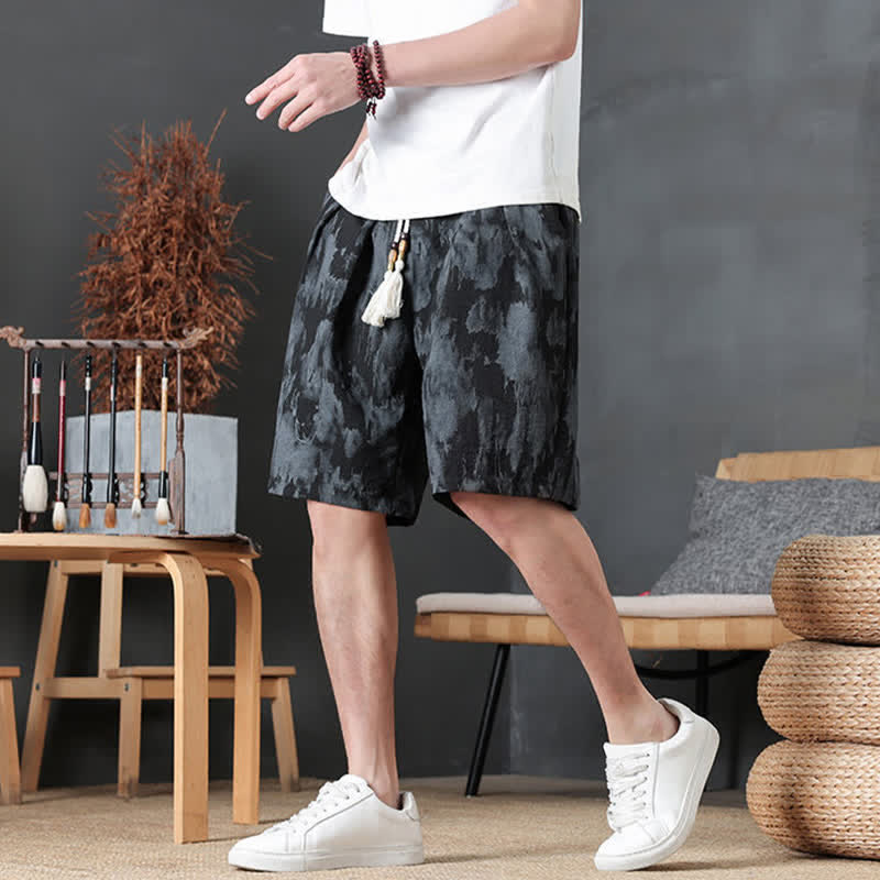 Nimara Ritual Summer Casual Minimalist Drawstring Solid Men's Shorts With Pocket
