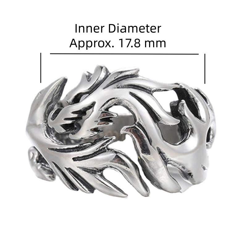 Nimara Ritual Dragon Pattern Protection Strength Adjustable Ring