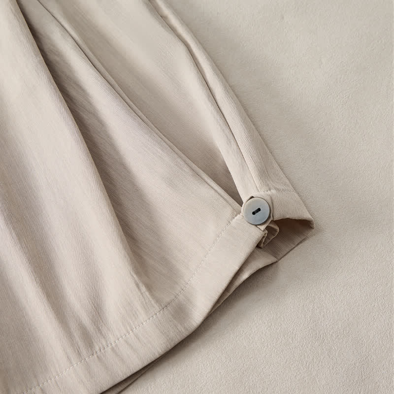 Nimara Ritual Summer Casual Minimalist Drawstring Elastic Waist Solid Men's Shorts With Pocket