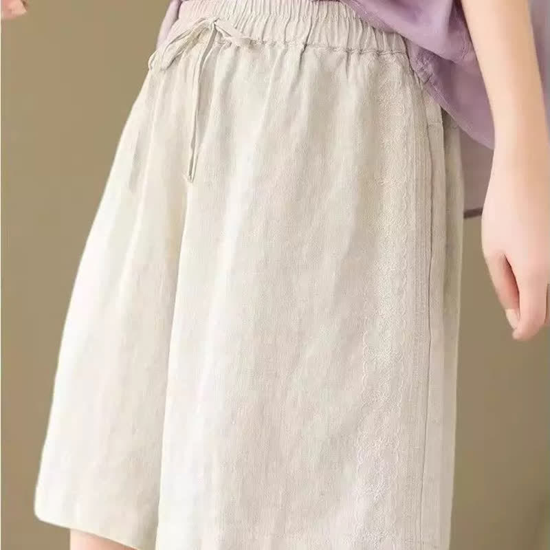 Nimara Ritual Summer Casual Drawstring Solid Women's Shorts With Pocket
