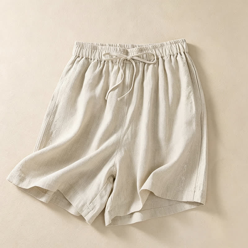 Nimara Ritual Summer Casual Drawstring Solid Women's Shorts With Pocket