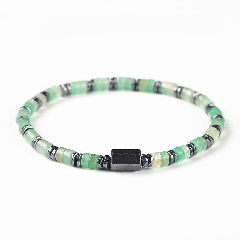 Nimara Ritual Sodalite Hematite Grounding Cube Spacer Bracelet