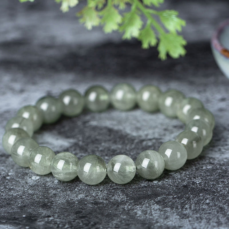 Nimara Ritual Natural Green Crystal Blessing Wealth Bracelet