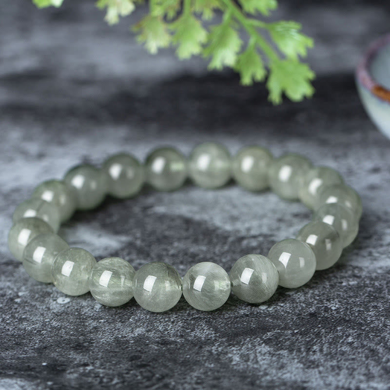 Nimara Ritual Natural Green Crystal Blessing Wealth Bracelet