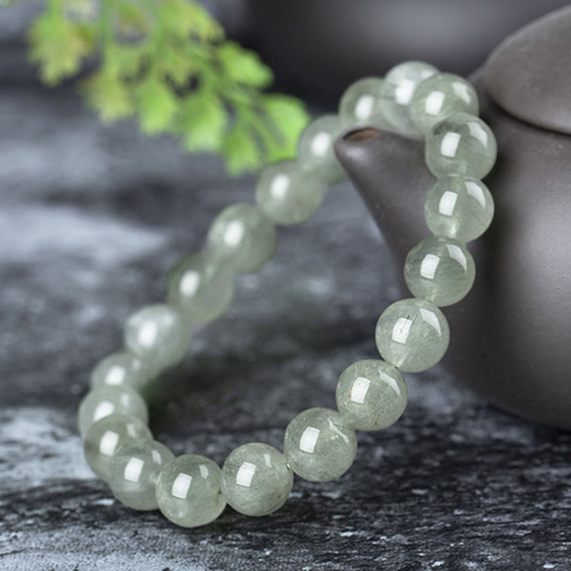 Nimara Ritual Natural Green Crystal Blessing Wealth Bracelet