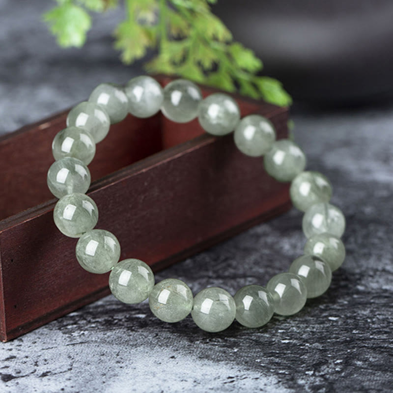 Nimara Ritual Natural Green Crystal Blessing Wealth Bracelet