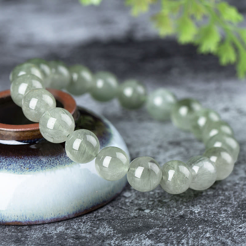 Nimara Ritual Natural Green Crystal Blessing Wealth Bracelet