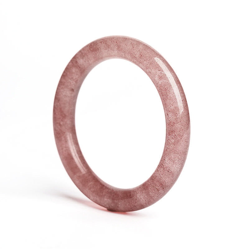Nimara Ritual Natural Strawberry Quartz Love Healing Bracelet Bangle