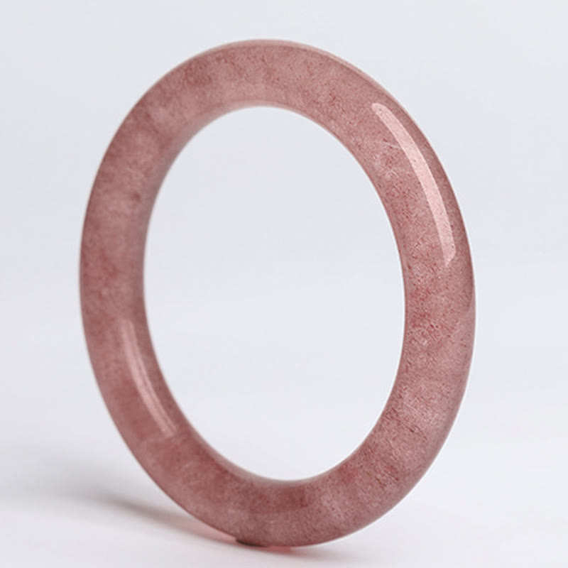 Nimara Ritual Natural Strawberry Quartz Love Healing Bracelet Bangle