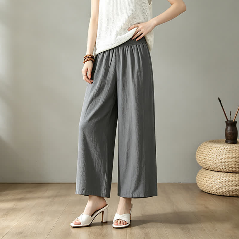 Nimara Ritual Spring Summer Casual Minimalist Solid Long Pants Women's Wide Leg Pants With Pocket