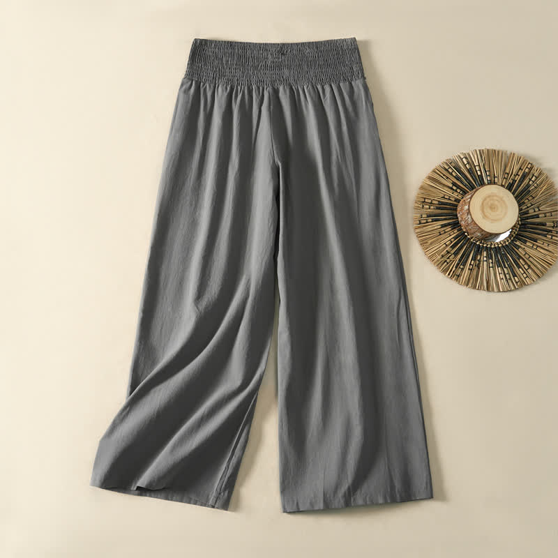 Nimara Ritual Spring Summer Casual Minimalist Solid Long Pants Women's Wide Leg Pants With Pocket