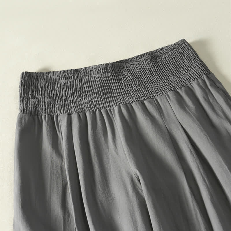 Nimara Ritual Spring Summer Casual Minimalist Solid Long Pants Women's Wide Leg Pants With Pocket