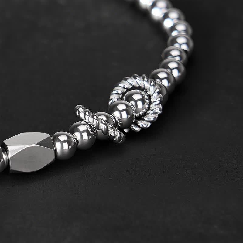 Nimara Ritual 4mm Small Beads Titanium Steel Stimulation Bracelet