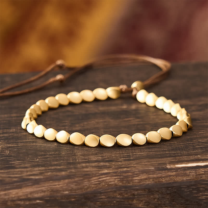 Nimara Ritual Copper Irregular-shaped Bead Balance String Bracelet