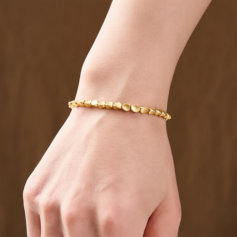 Nimara Ritual Copper Irregular-shaped Bead Balance String Bracelet