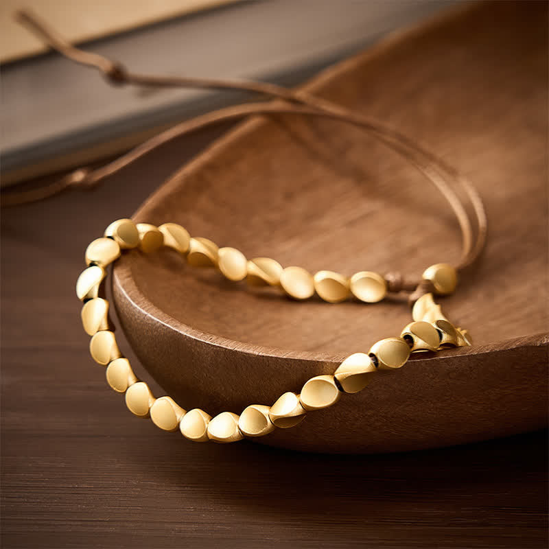 Nimara Ritual Copper Irregular-shaped Bead Balance String Bracelet