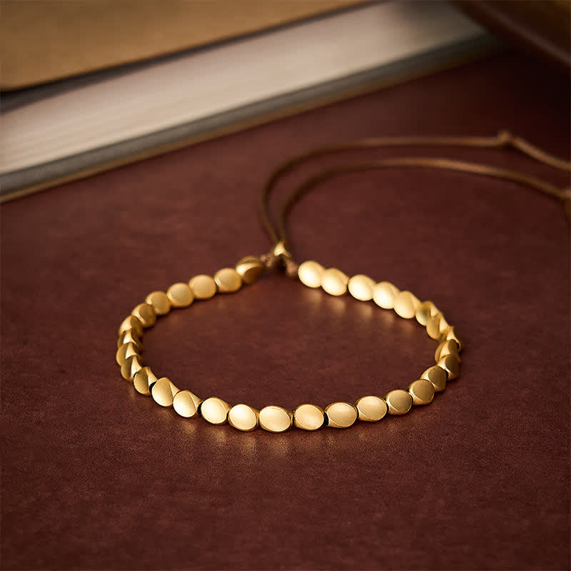Nimara Ritual Copper Irregular-shaped Bead Balance String Bracelet