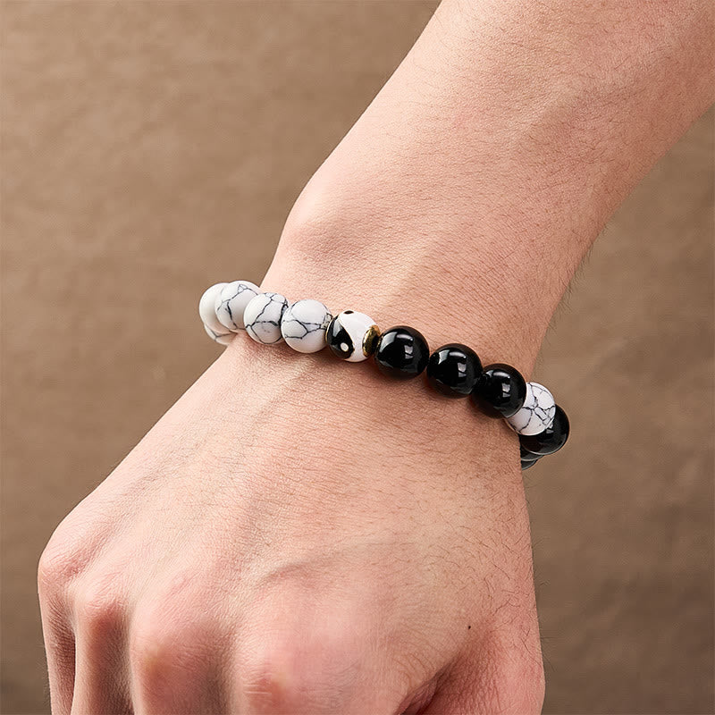 Nimara Ritual Copper Yin Yang Balance Tibetan Round Bracelet