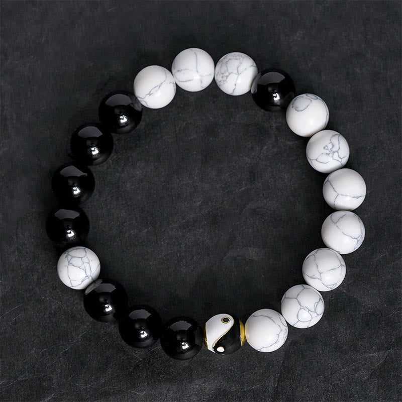 Nimara Ritual Copper Yin Yang Balance Tibetan Round Bracelet