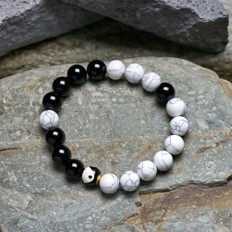 Nimara Ritual Copper Yin Yang Balance Tibetan Round Bracelet