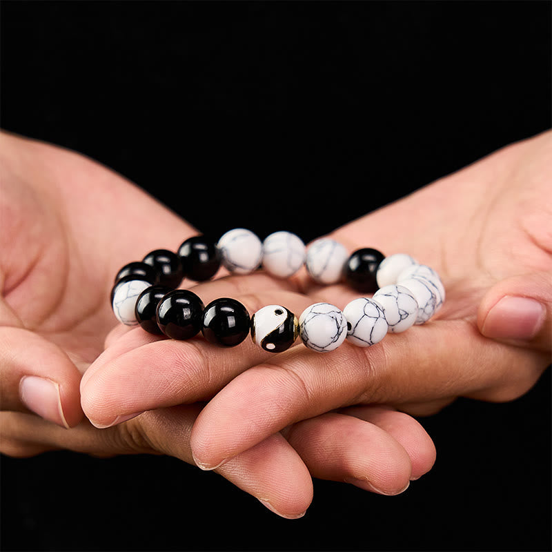 Nimara Ritual Copper Yin Yang Balance Tibetan Round Bracelet
