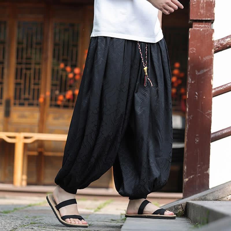 Nimara Ritual Summer Casual Boho Abstract Ankle Pants Men's Harem Pants