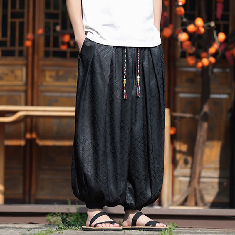 Nimara Ritual Summer Casual Boho Abstract Ankle Pants Men's Harem Pants