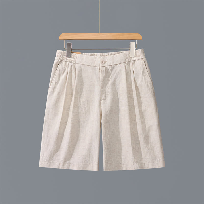 Nimara Ritual Summer Casual Minimalist Solid Zipper Design Men's Shorts With Pockets