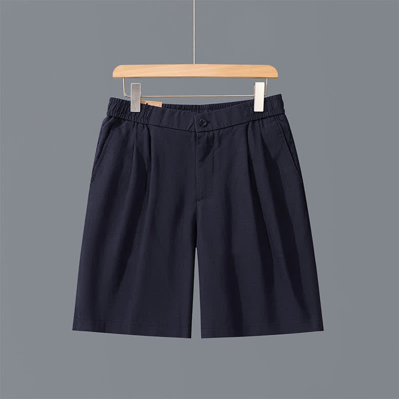 Nimara Ritual Summer Casual Minimalist Solid Zipper Design Men's Shorts With Pockets