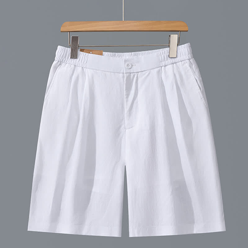 Nimara Ritual Summer Casual Minimalist Solid Zipper Design Men's Shorts With Pockets